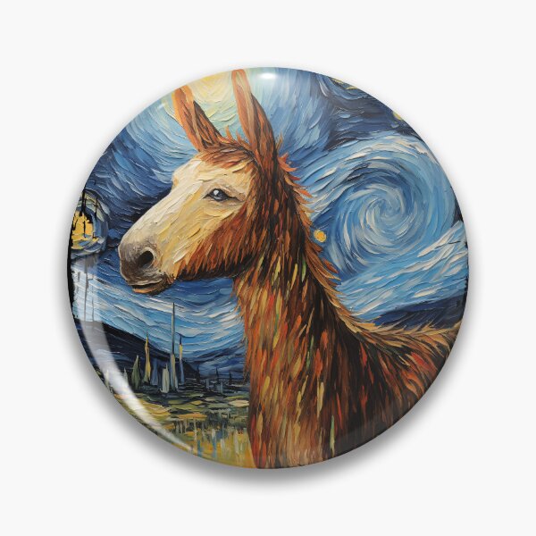 Item preview, Funny Donkey Starry Night Illustration Mom Dad Kids designed and sold by rafaeltto.