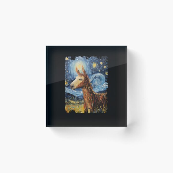 Item preview, Funny Donkey Starry Night Illustration Mom Dad Kids designed and sold by rafaeltto.