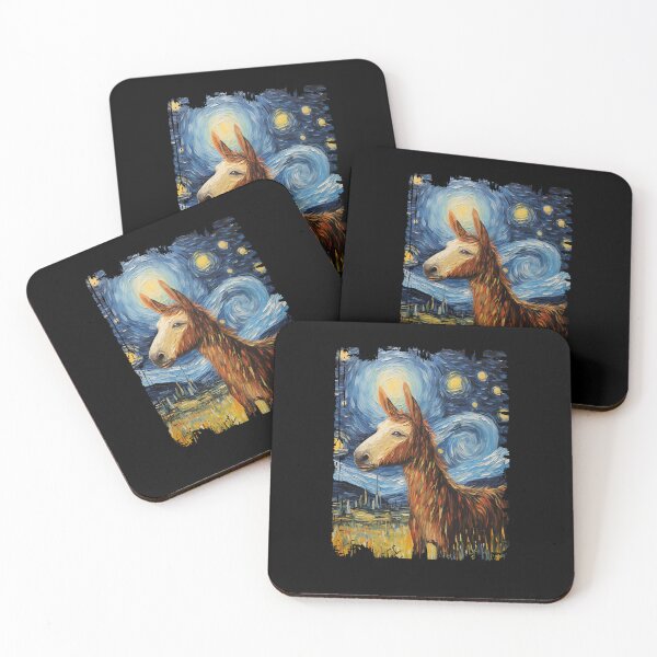Item preview, Funny Donkey Starry Night Illustration Mom Dad Kids designed and sold by rafaeltto.