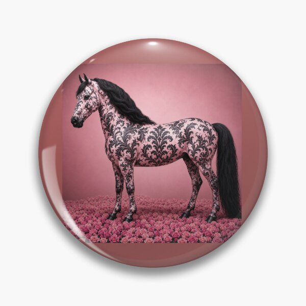 Item preview, Pink & Black Baroque Horse designed and sold by DesignsByPrnces.