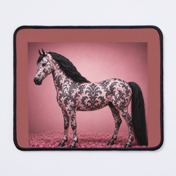 Item preview, Pink & Black Baroque Horse designed and sold by DesignsByPrnces.