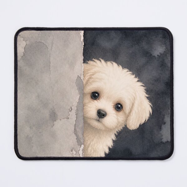 Item preview, Shy white dog designed and sold by shymuscat.