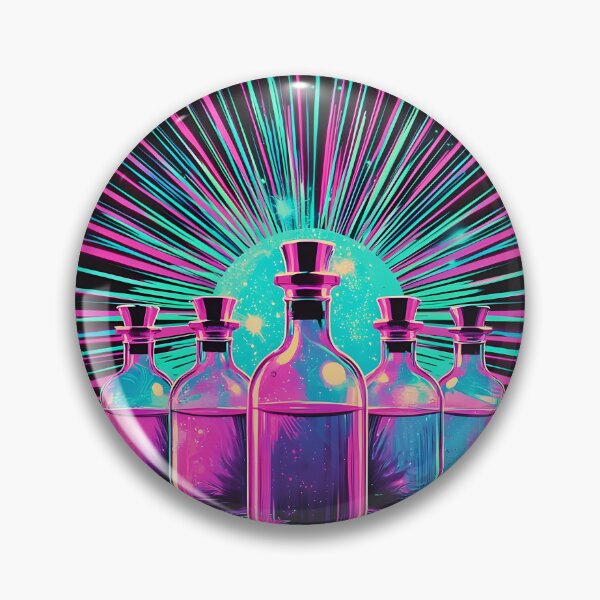 Item preview, Magic potion bottles fantasy art print designed and sold by Checho30.