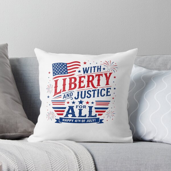 Item preview, With Liberty And Justice For All Happy 4th Of July! Independence Day American Patriot designed and sold by RetroMini2026.