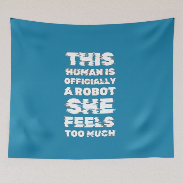 Item preview, This Human is officially a robot she feels too much  designed and sold by Jsw-speedartja.