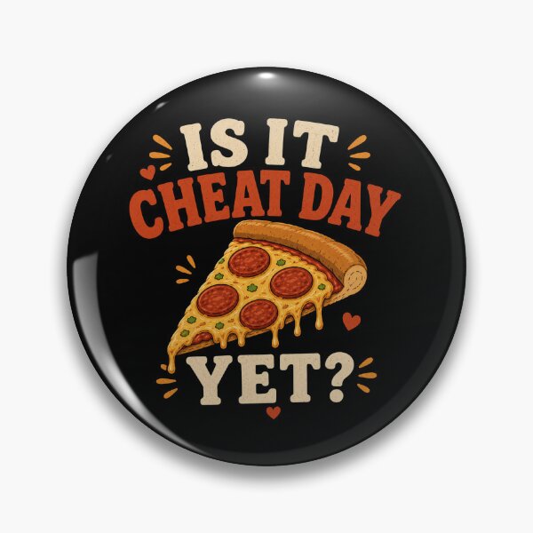Item preview, Is It Cheat Day Yet Pizza Gym Design designed and sold by HumbleAthlete.