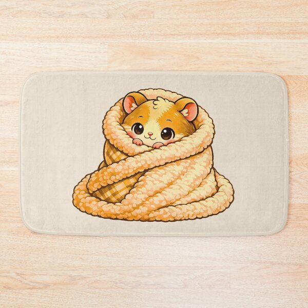 Item preview, Cozy Blanket Hamster - Cute Kawaii Hamster Wrapped in Blanket designed and sold by Pick'n Quick.