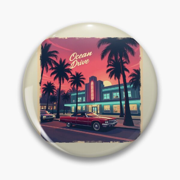 Item preview, Vintage cean Drive After Dark Miami Beach designed and sold by piketo.