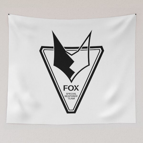 Item preview, Blue Archive Fox Team Emblem Black designed and sold by SkyPouikPouik.