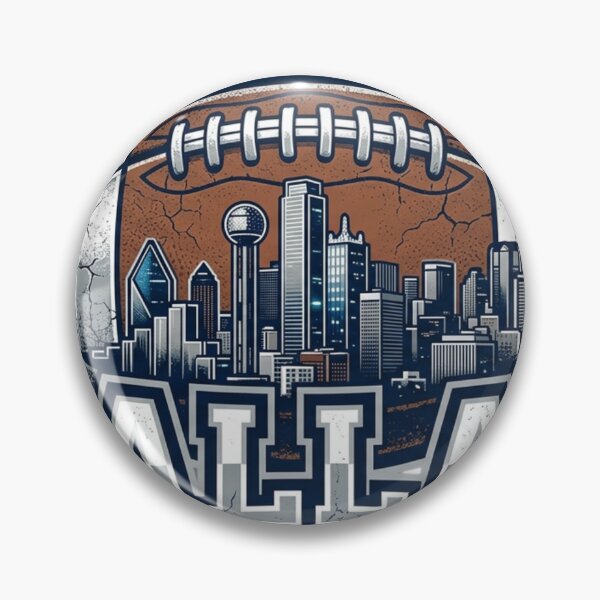 Item preview, Dallas Skyline Football Patch - Texas Sports Urban Design designed and sold by ShirtsUp-Lane.