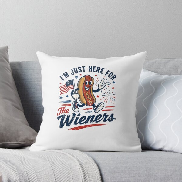 Item preview, I'm Just Here For The Wieners 4th Of July Patriot Hot Dog Grilling designed and sold by RetroMini2026.
