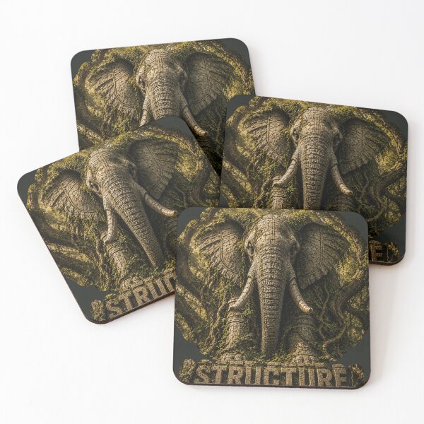 Item preview, Engineer Structure Holds Elephant Systems Canvas Print designed and sold by SavannaStrikes.