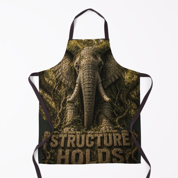 Item preview, Engineer Structure Holds Elephant Systems Canvas Print designed and sold by SavannaStrikes.