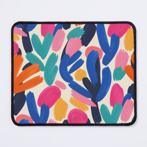 Item preview, Bold Fauvism Inspired Pattern | Vibrant Pink Blue Floral Seamless Repeat designed and sold by Midnight Veil Designs.
