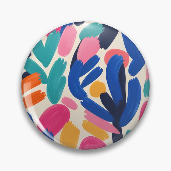 Item preview, Bold Fauvism Inspired Pattern | Vibrant Pink Blue Floral Seamless Repeat designed and sold by Midnight Veil Designs.