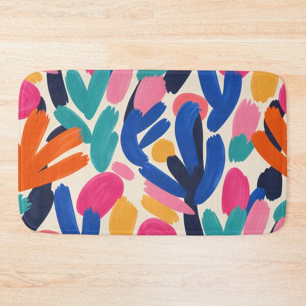 Item preview, Bold Fauvism Inspired Pattern | Vibrant Pink Blue Floral Seamless Repeat designed and sold by Midnight Veil Designs.