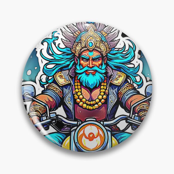Item preview, Mythic Biker King Motorcycle Warrior designed and sold by Neer arts.