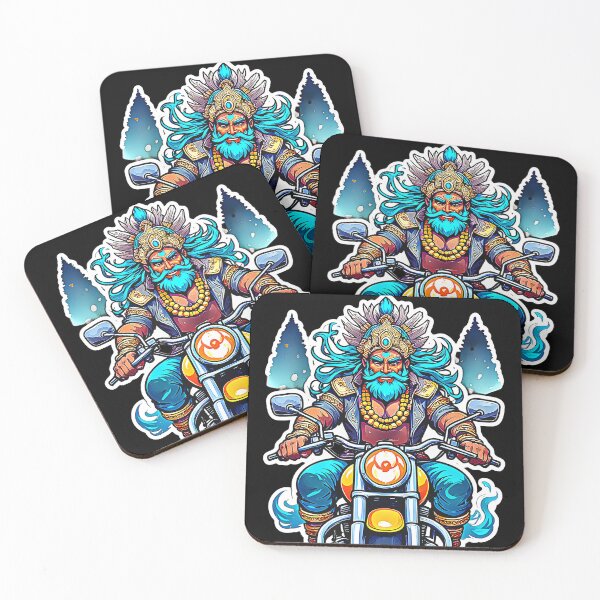 Item preview, Mythic Biker King Motorcycle Warrior designed and sold by Neer arts.