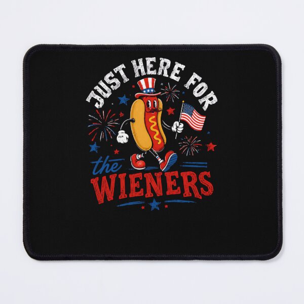 Item preview, Just Here For The Wieners Fourth Of July Patriotic Hot Dog Lover designed and sold by HumansStuck12.