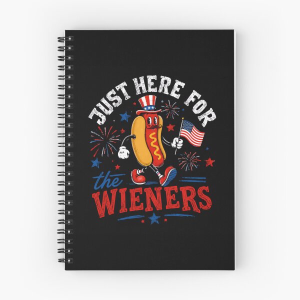 Item preview, Just Here For The Wieners Fourth Of July Patriotic Hot Dog Lover designed and sold by HumansStuck12.
