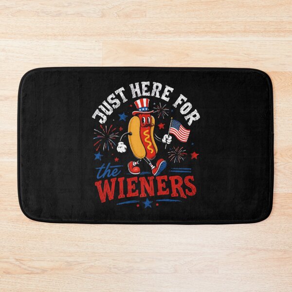 Item preview, Just Here For The Wieners Fourth Of July Patriotic Hot Dog Lover designed and sold by HumansStuck12.