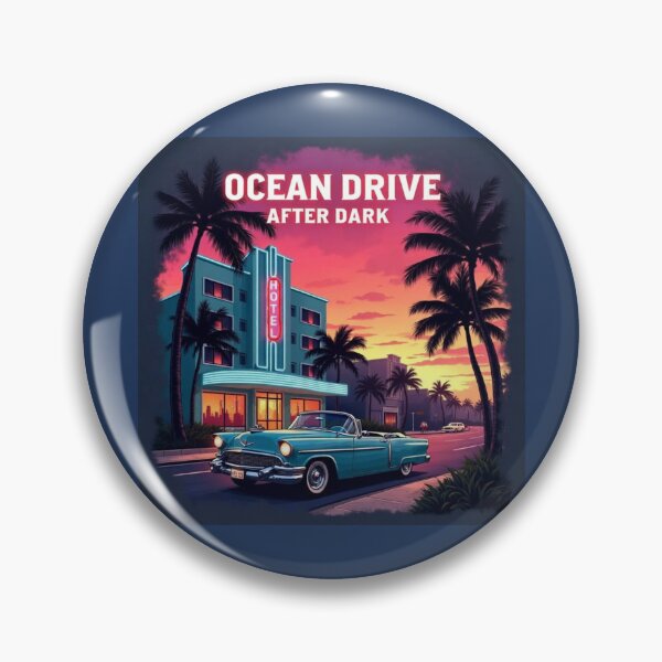 Item preview, Vintage cean Drive After Dark Miami Beach designed and sold by piketo.