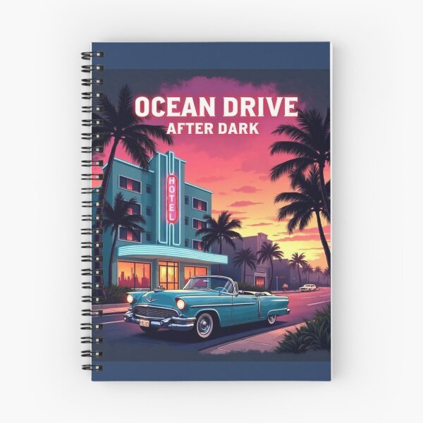 Item preview, Vintage cean Drive After Dark Miami Beach designed and sold by piketo.