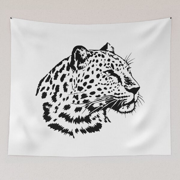 Item preview, Leopard head - AA0182F designed and sold by LionsHut.