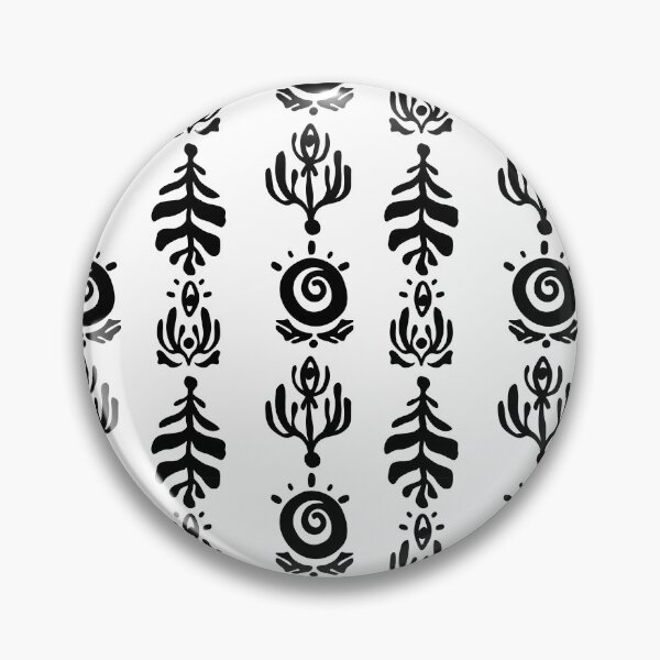 Item preview, ethnic motifs: stylized suns with spirals and floral silhouettes designed and sold by NaumStock.