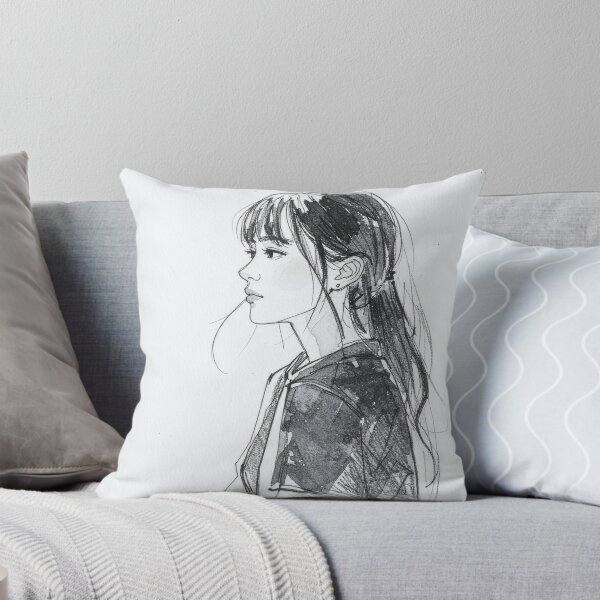 Item preview, Minimalist Anime Girl Pencil Sketch Portrait designed and sold by BetweenForms.
