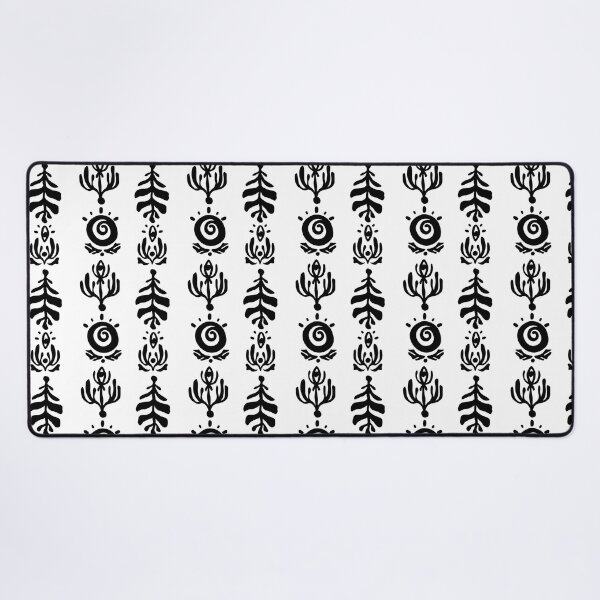 Item preview, ethnic motifs: stylized suns with spirals and floral silhouettes designed and sold by NaumStock.