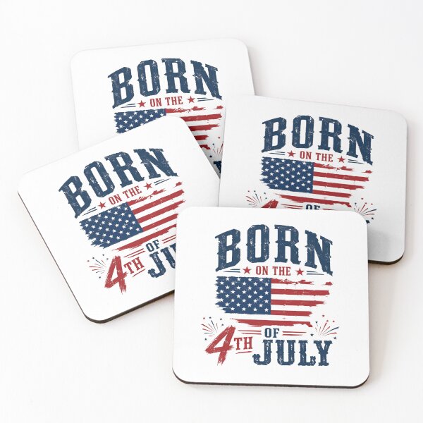 Item preview, Born On The 4th Of July American Patriot Independence Day Birthday designed and sold by RetroMini2026.