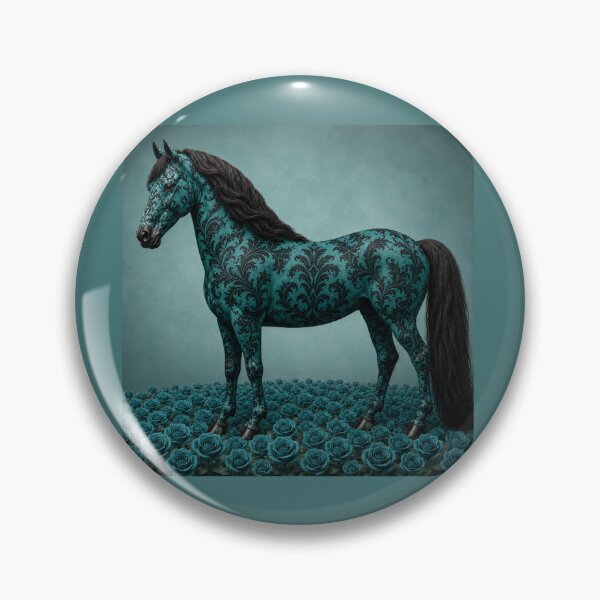 Item preview, Teal & Black Baroque Horse designed and sold by DesignsByPrnces.
