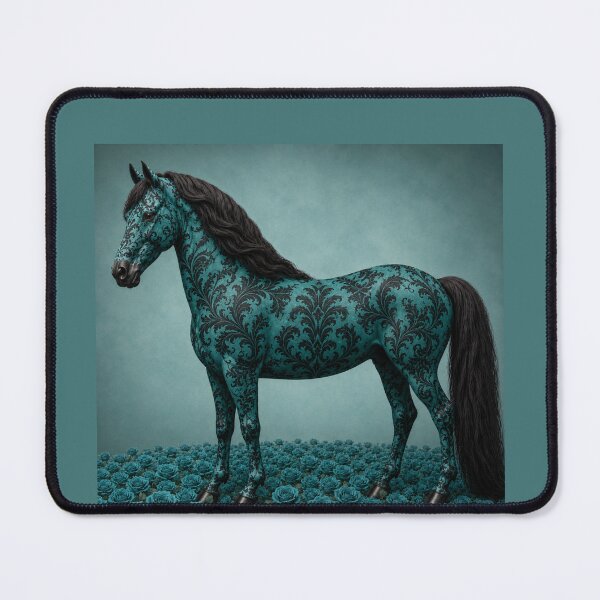 Item preview, Teal & Black Baroque Horse designed and sold by DesignsByPrnces.