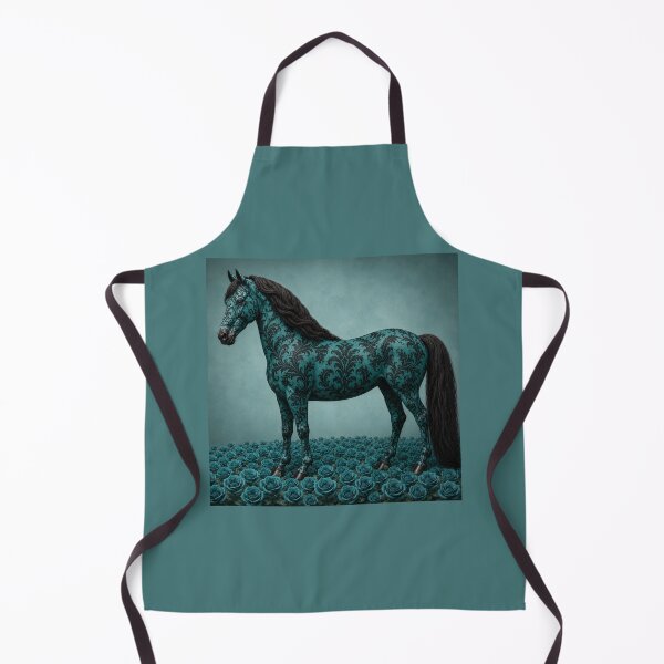 Item preview, Teal & Black Baroque Horse designed and sold by DesignsByPrnces.