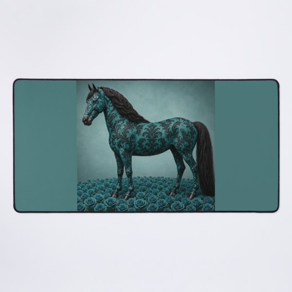 Item preview, Teal & Black Baroque Horse designed and sold by DesignsByPrnces.