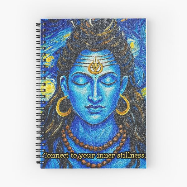 Item preview, Lord Shiva Meditation Quote Canvas Painting Art designed and sold by littleearty.