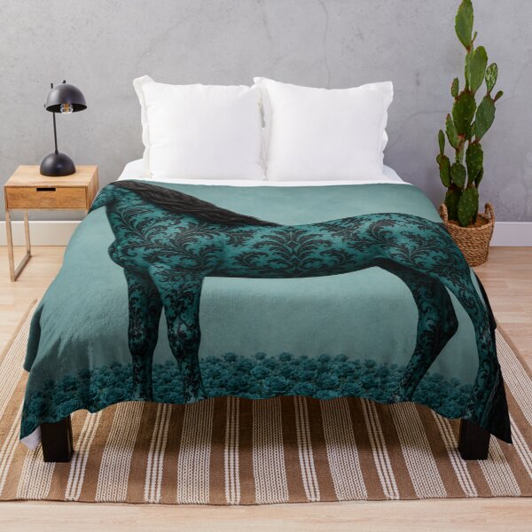 Item preview, Teal & Black Baroque Horse designed and sold by DesignsByPrnces.