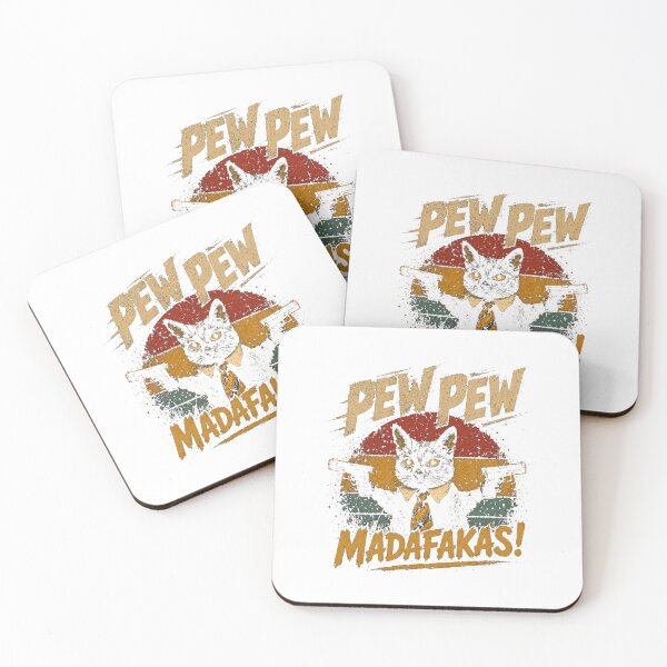 Item preview, Pew Pew Madafakas! Funny Cat Lover Humor Meme designed and sold by RetroMini2026.