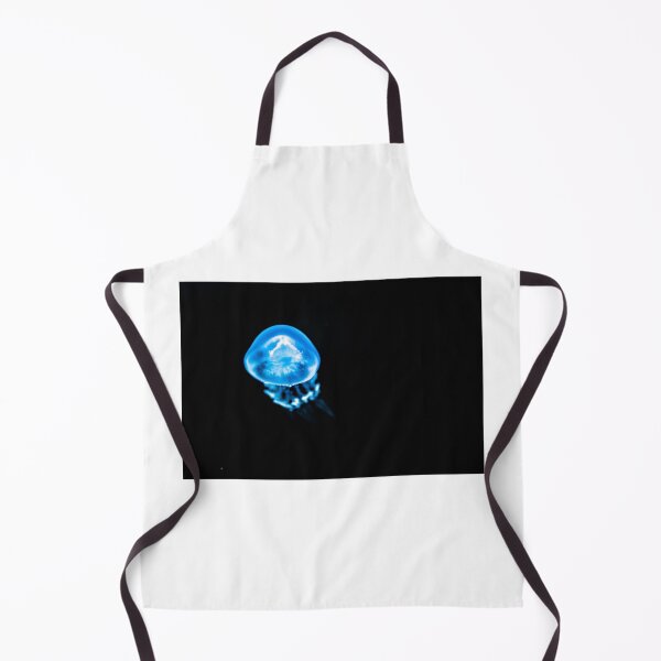 Item preview, Blue jellyfish on a black background designed and sold by XaviFotografia.