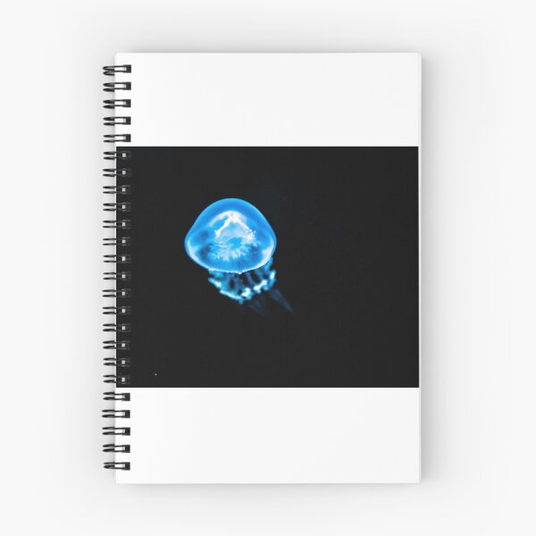 Item preview, Blue jellyfish on a black background designed and sold by XaviFotografia.
