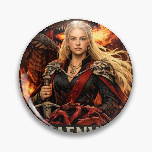 Item preview, Rhaenyra Dragon Queen – Fire and Blood Fantasy Emblem designed and sold by CatLovers Studio.