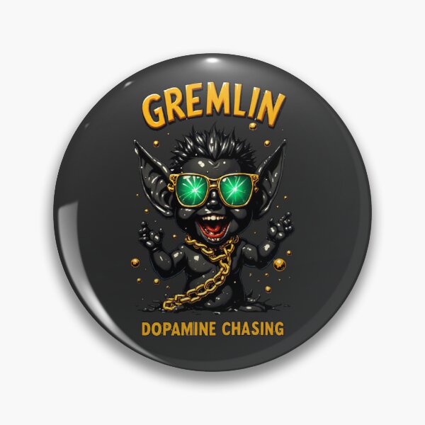 Item preview, Gremoji Society -Dopamine Gremlin | ADHD Reward Chaser_01 designed and sold by Shift-Bloom.