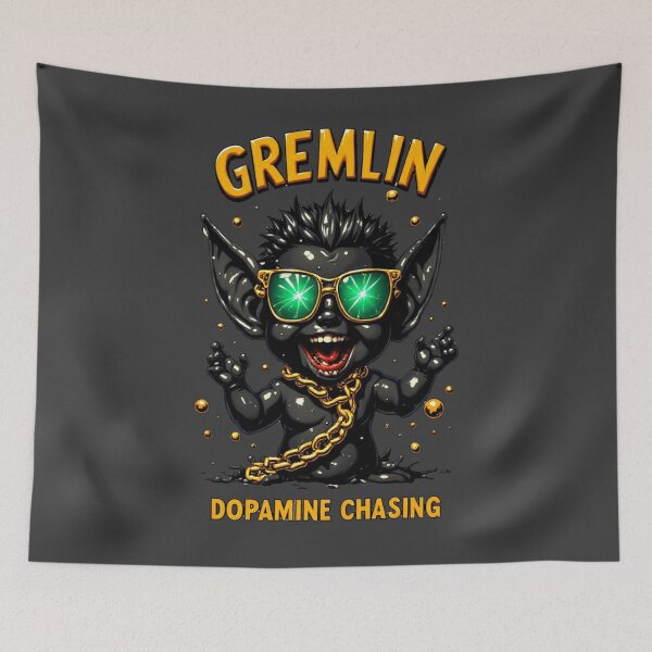 Item preview, Gremoji Society -Dopamine Gremlin | ADHD Reward Chaser_01 designed and sold by Shift-Bloom.