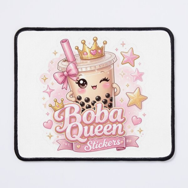 Item preview, Boba Queen Kawaii Sticker designed and sold by Stylestickers55.