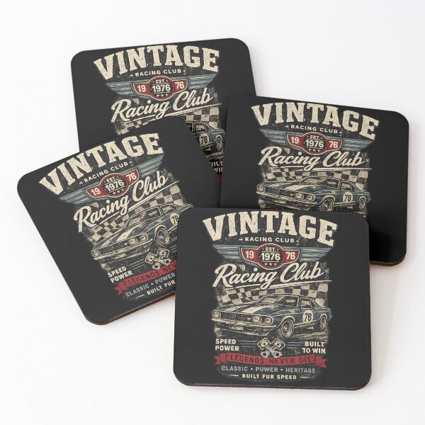 Item preview, Vintage Racing Club Retro Motorsport Car Design designed and sold by Ivory Code.