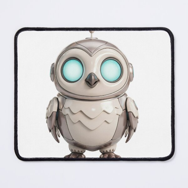 Item preview, Cute Cyberpunk Robot Owl Illustration designed and sold by abanoubsamir938.