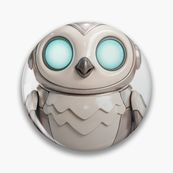 Item preview, Cute Cyberpunk Robot Owl Illustration designed and sold by abanoubsamir938.