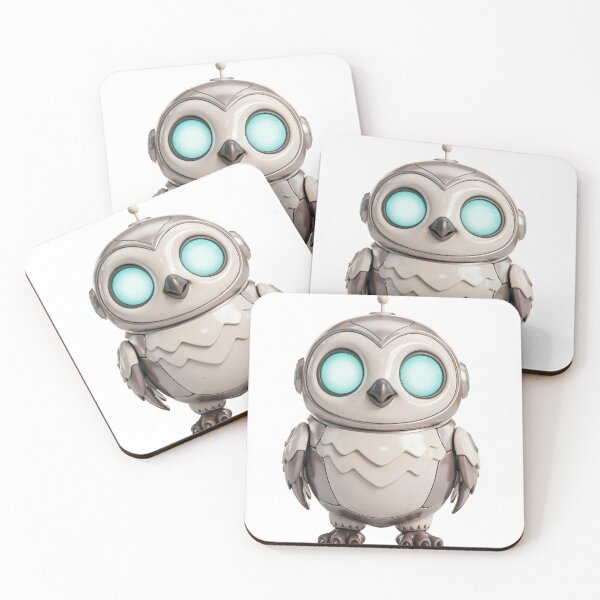 Item preview, Cute Cyberpunk Robot Owl Illustration designed and sold by abanoubsamir938.