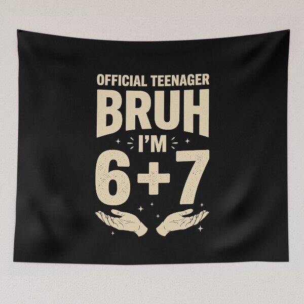 Item preview, Official Teenager Bruh I'm 6 + 7 Thirteenth Birthday 13 Year Old Teenager designed and sold by SofenArt.